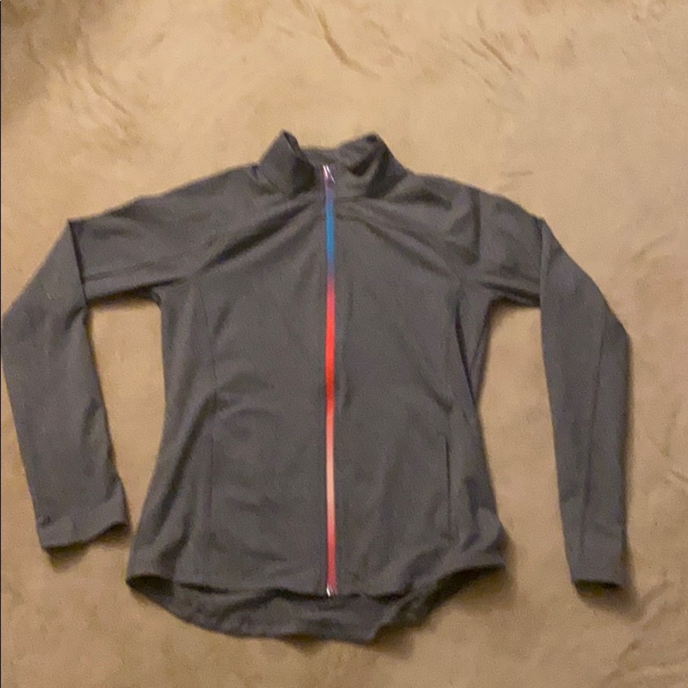 Gray zip up sweatshirt